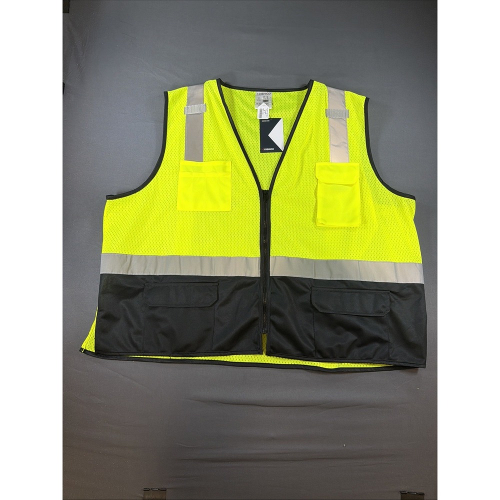Kishigo Black Bottom Mesh Class 2 Vest (Style 1509) 4X